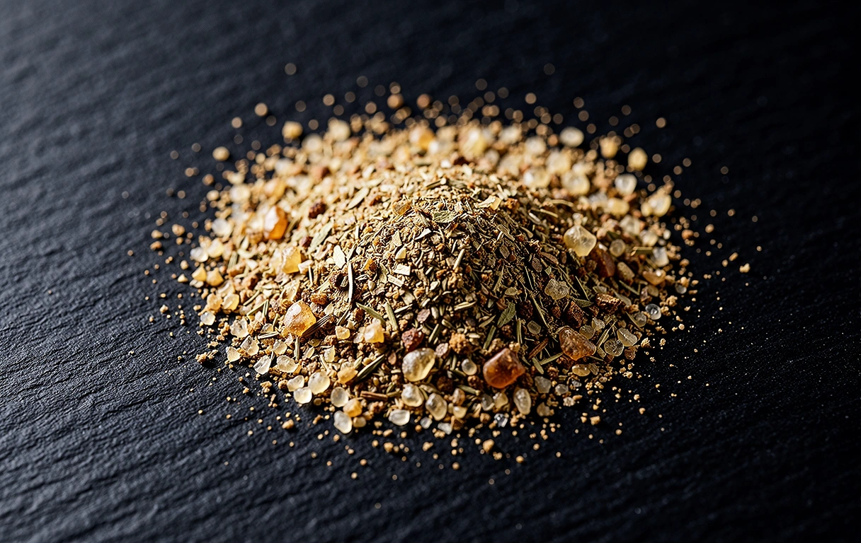 Ingredientes naturais e resinas